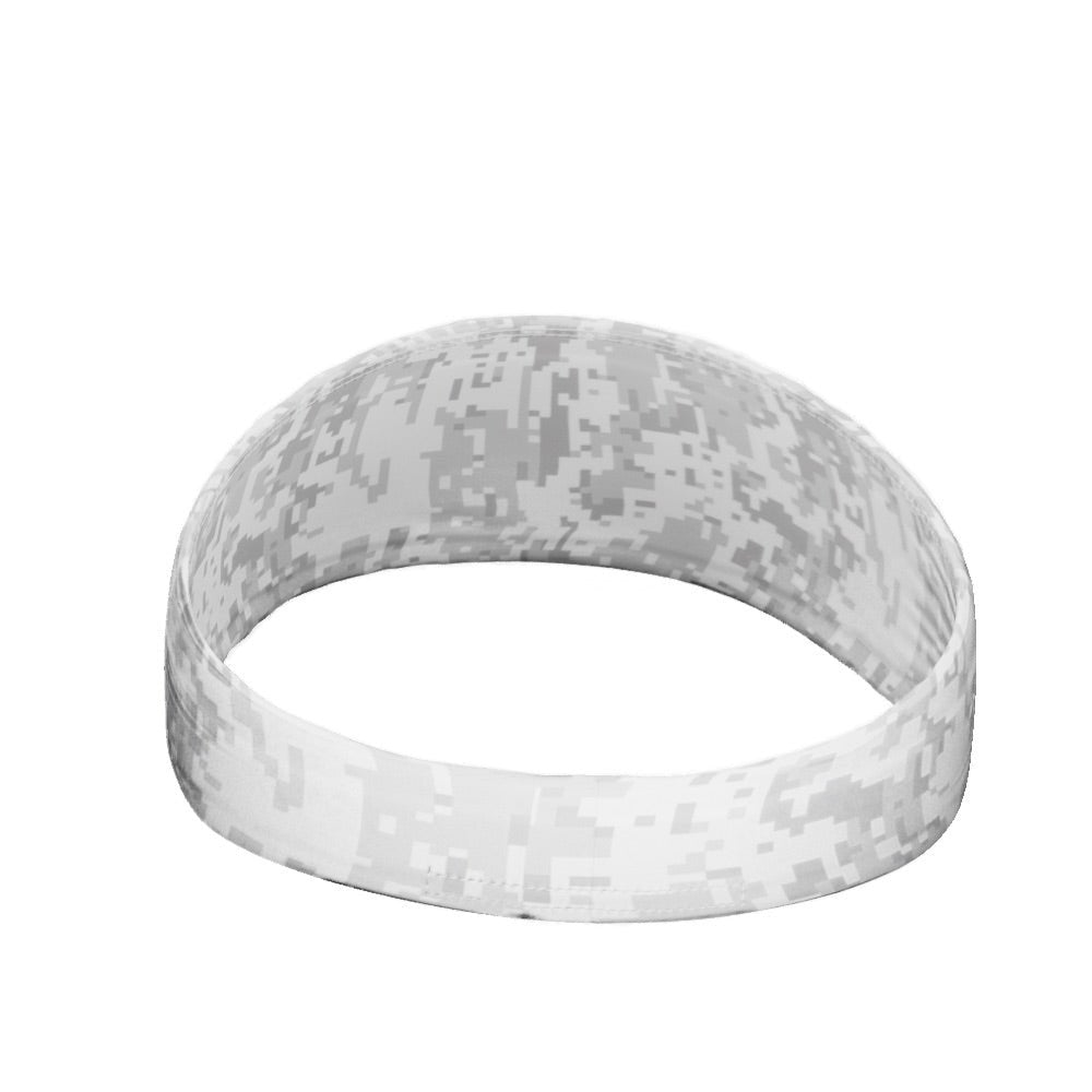 White Digi Camo Headband - Maximum Velocity Sports