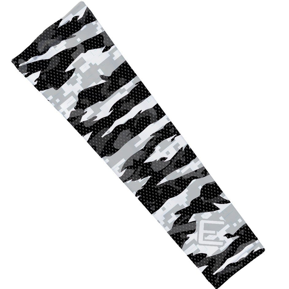 White Fierce Arm Sleeve - Maximum Velocity Sports