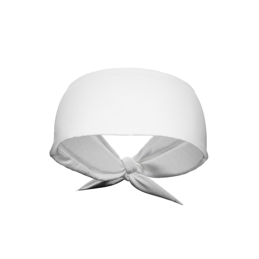 White Tie Headband - Maximum Velocity Sports