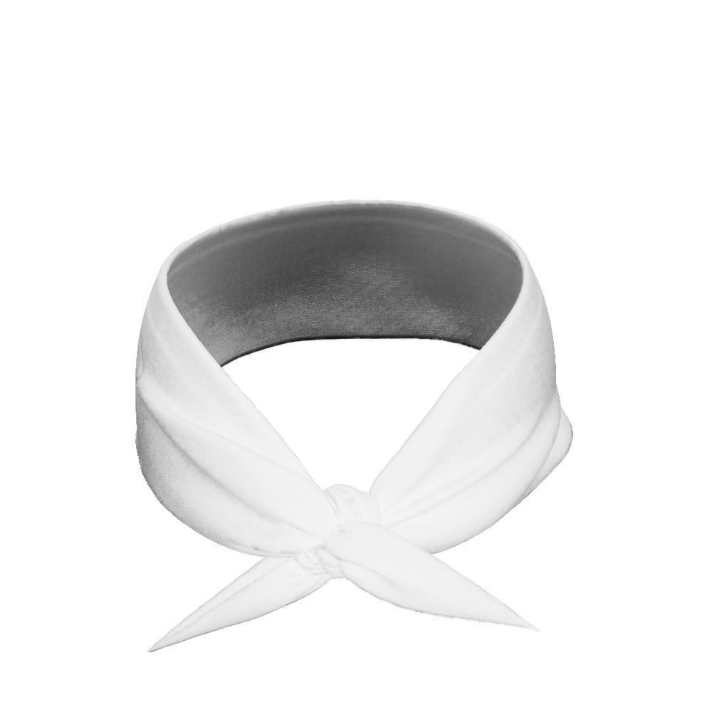 White Tie Headband - Maximum Velocity Sports