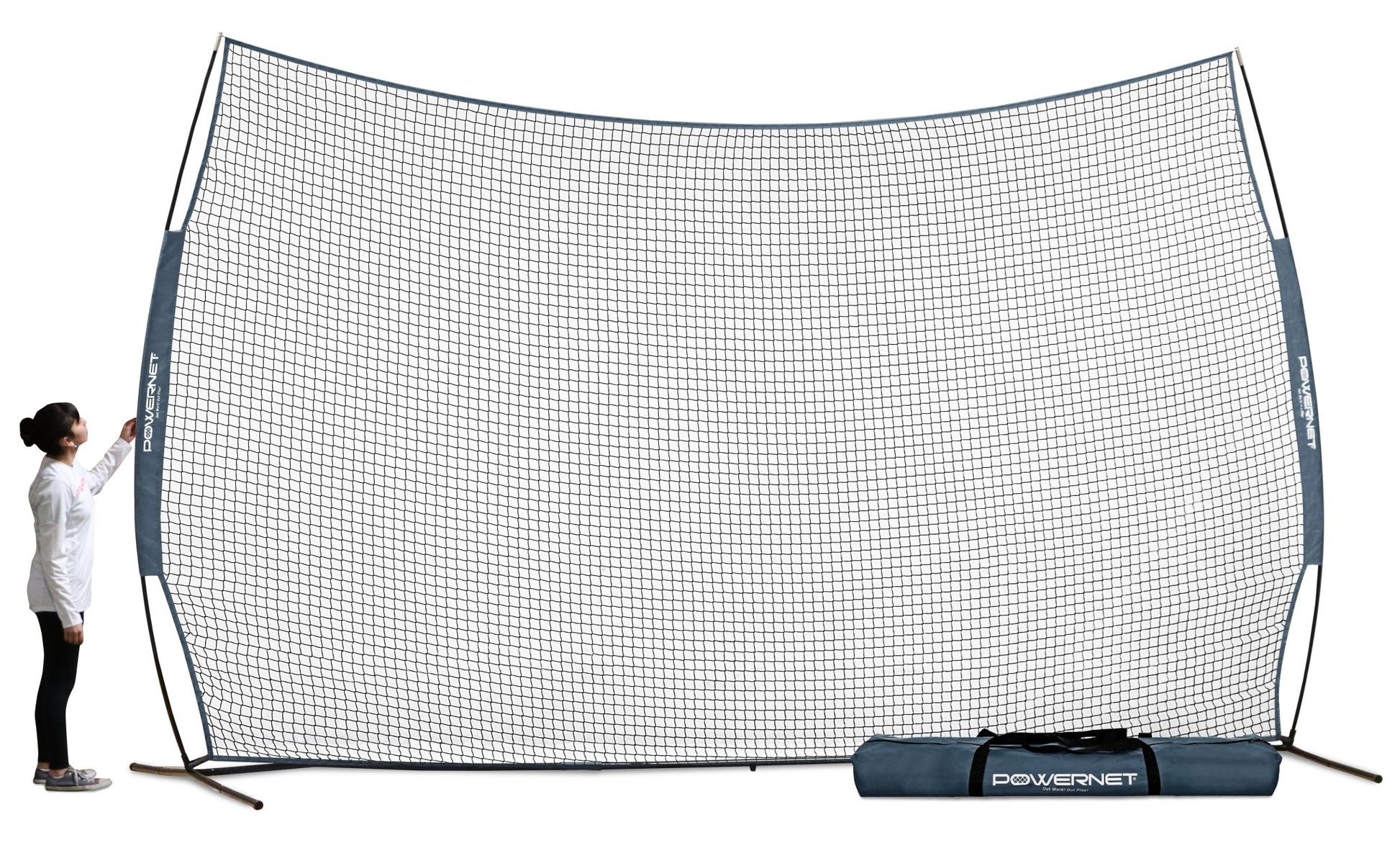PowerNet 16 ft x 10 ft Sports Barrier Net - Maximum Velocity Sports