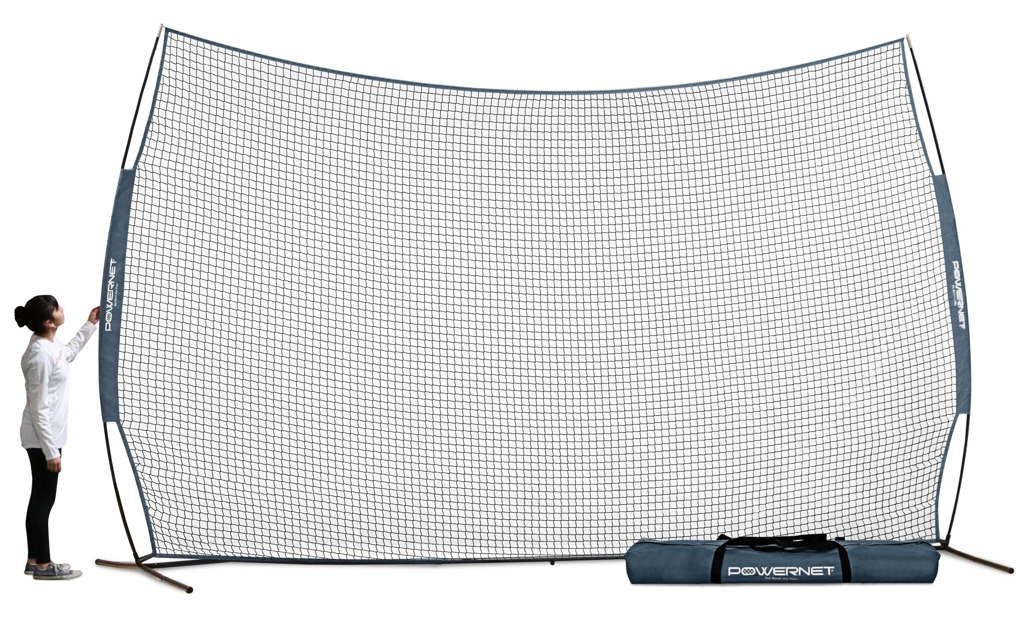 PowerNet 16 ft x 10 ft Sports Barrier Net - Maximum Velocity Sports