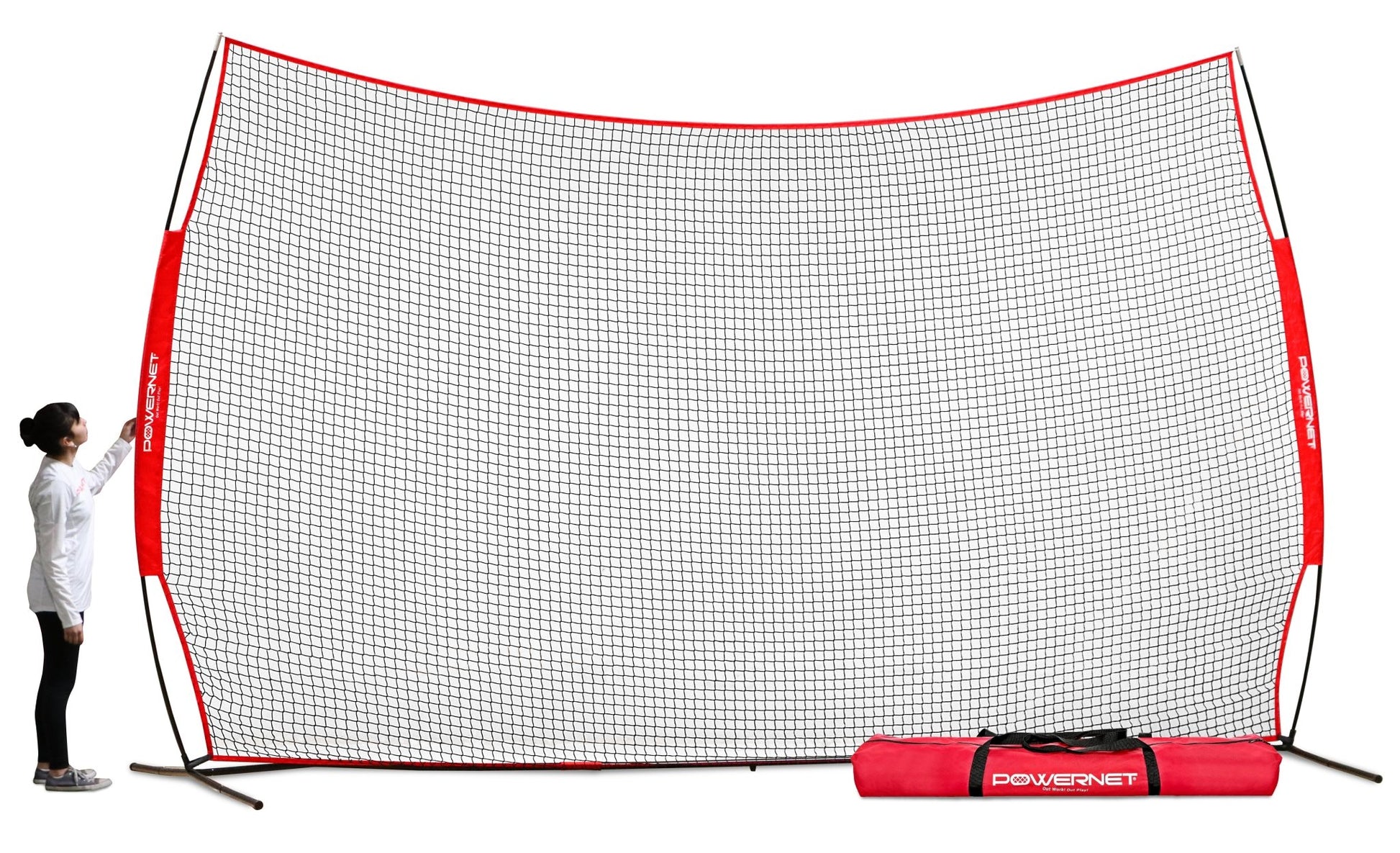PowerNet 16 ft x 10 ft Sports Barrier Net - Maximum Velocity Sports