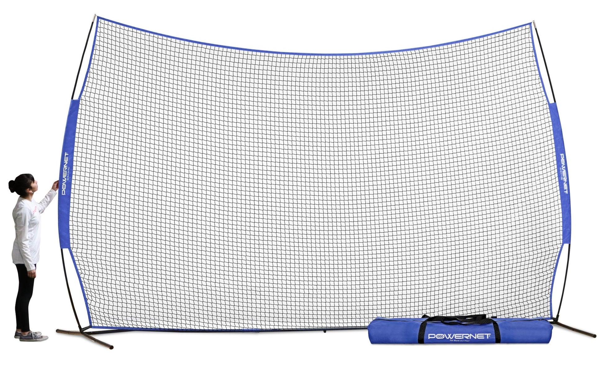 PowerNet 16 ft x 10 ft Sports Barrier Net - Maximum Velocity Sports