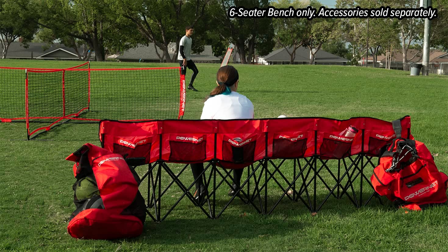 PowerNet 6 Seater Team Bench - Maximum Velocity Sports