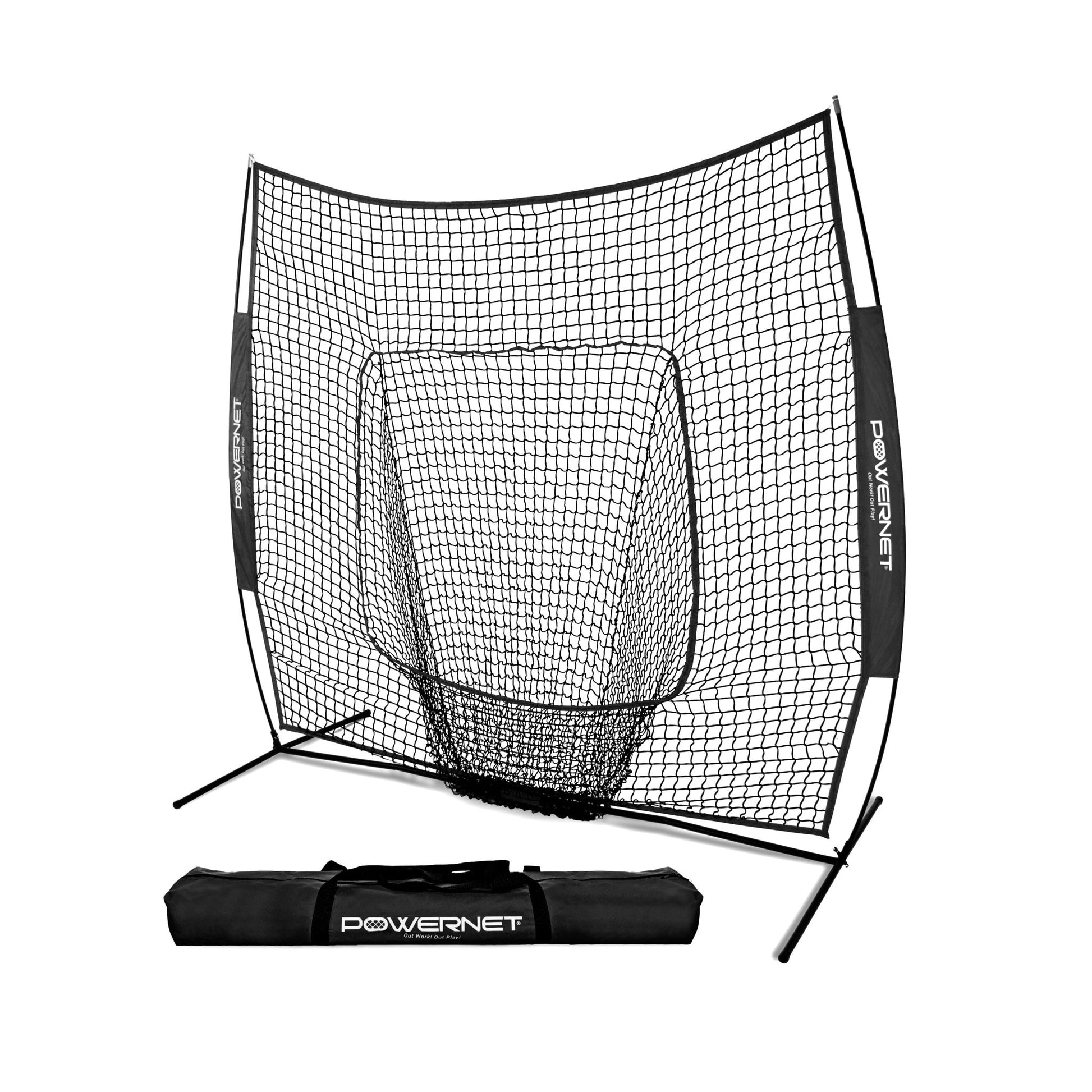 PowerNet 7x7 Baseball Softball Hitting Net - Maximum Velocity Sports