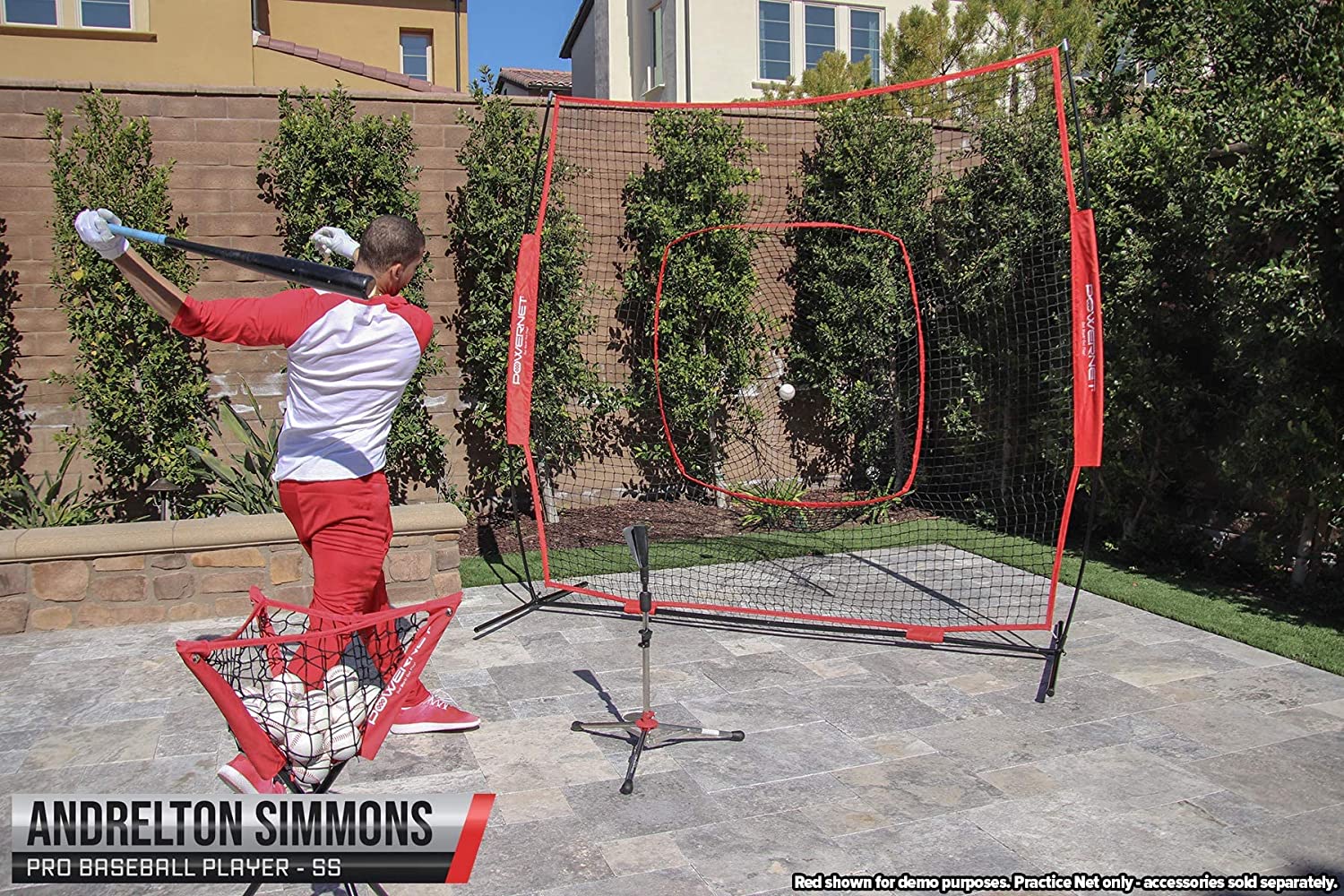 PowerNet 8x8 Practice Net Round Tube Frame - Maximum Velocity Sports