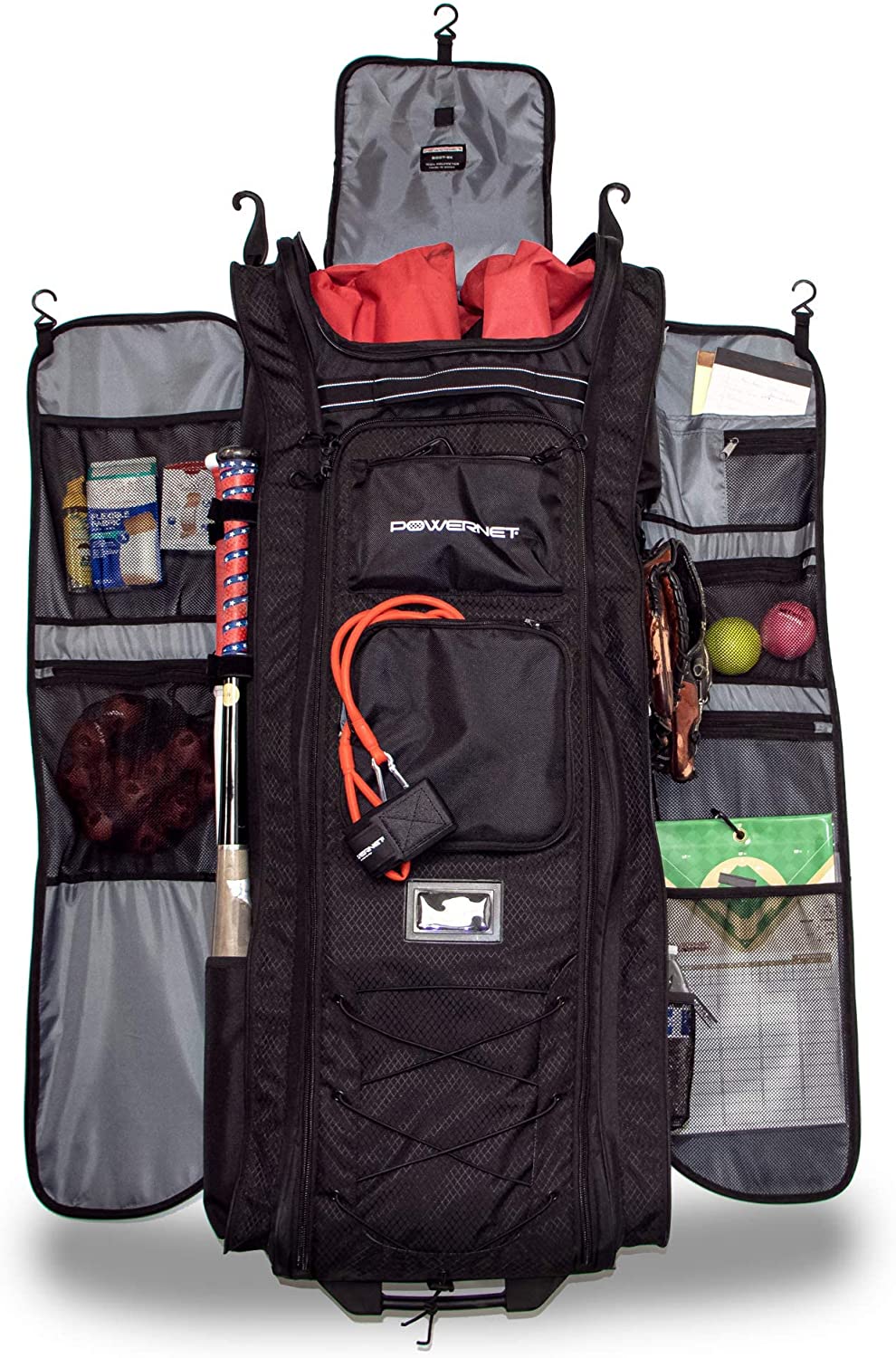 PowerNet All Gear Transporter Coaches Bag Baseball/Softball