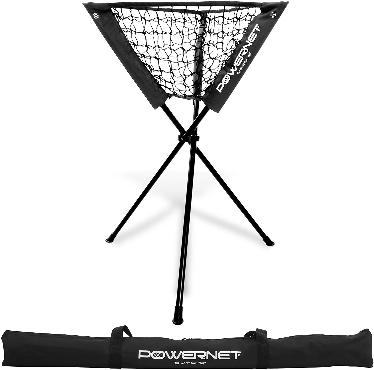 PowerNet Baseball Softball Portable Batting Practice Ball Caddy - Maximum Velocity Sports