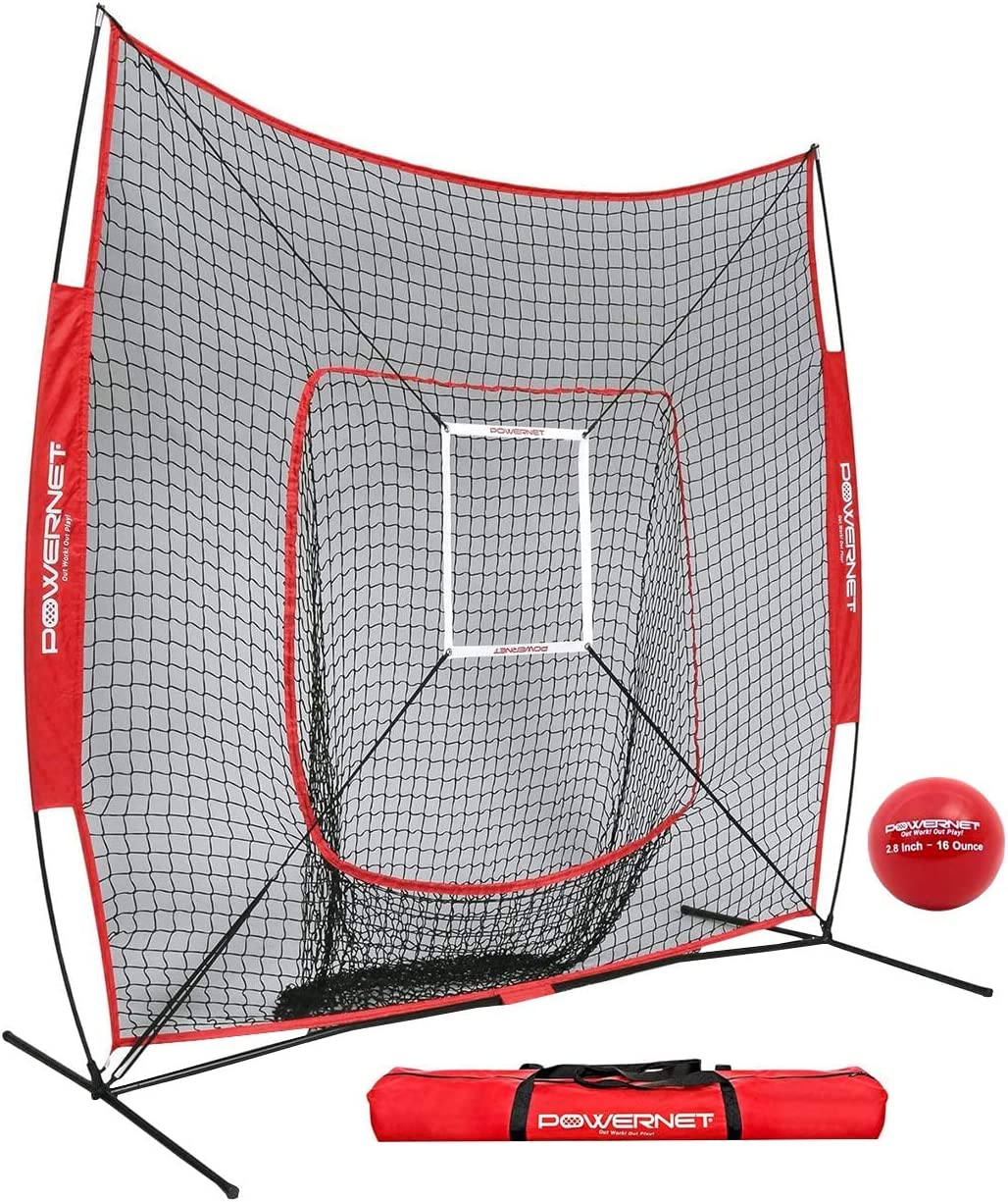 PowerNet DLX 7x7 Baseball Softball Hitting Net - Maximum Velocity Sports