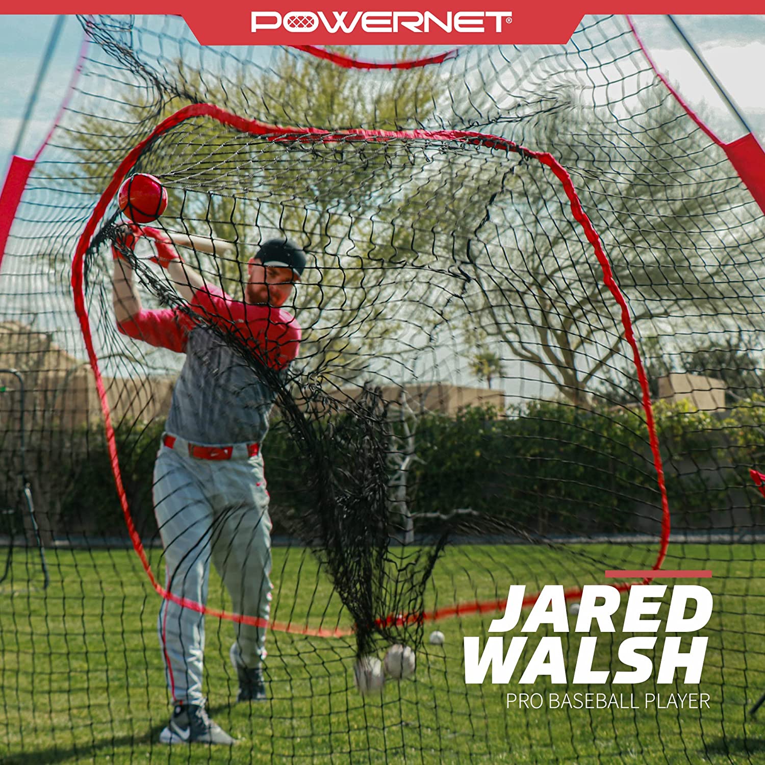 PowerNet DLX 7x7 Baseball Softball Hitting Net - Maximum Velocity Sports