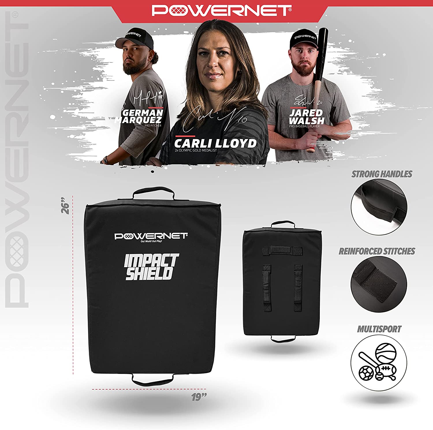PowerNet Football Impact Shield Pad - Maximum Velocity Sports