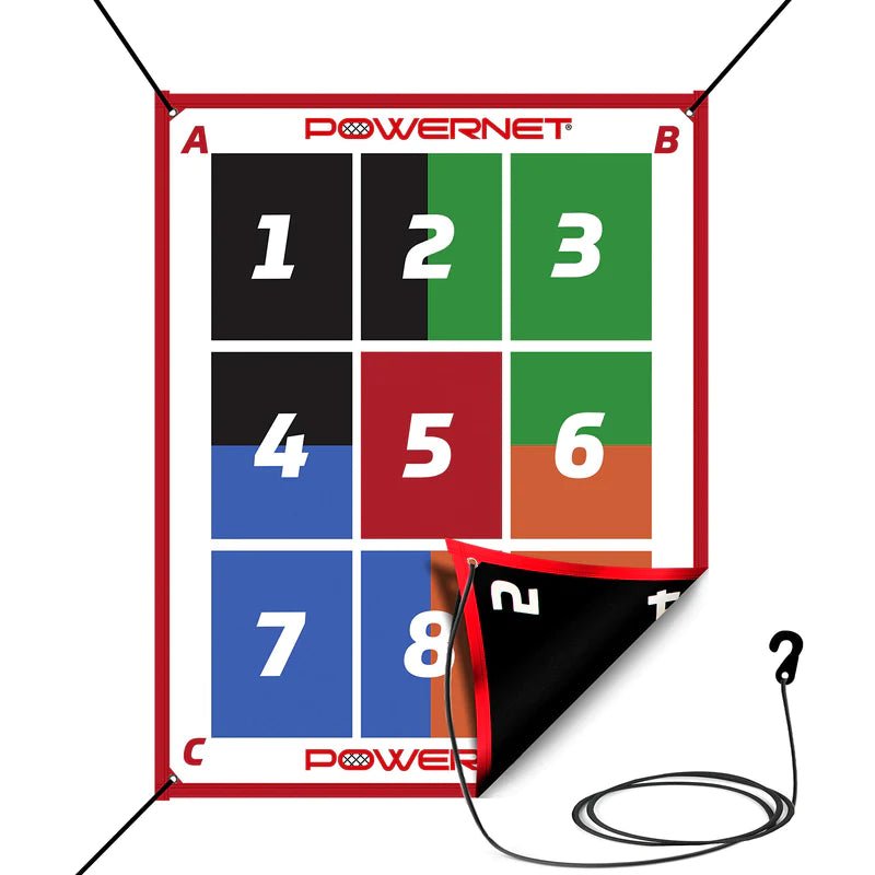 PowerNet Numbered Pitching Pad - Maximum Velocity Sports