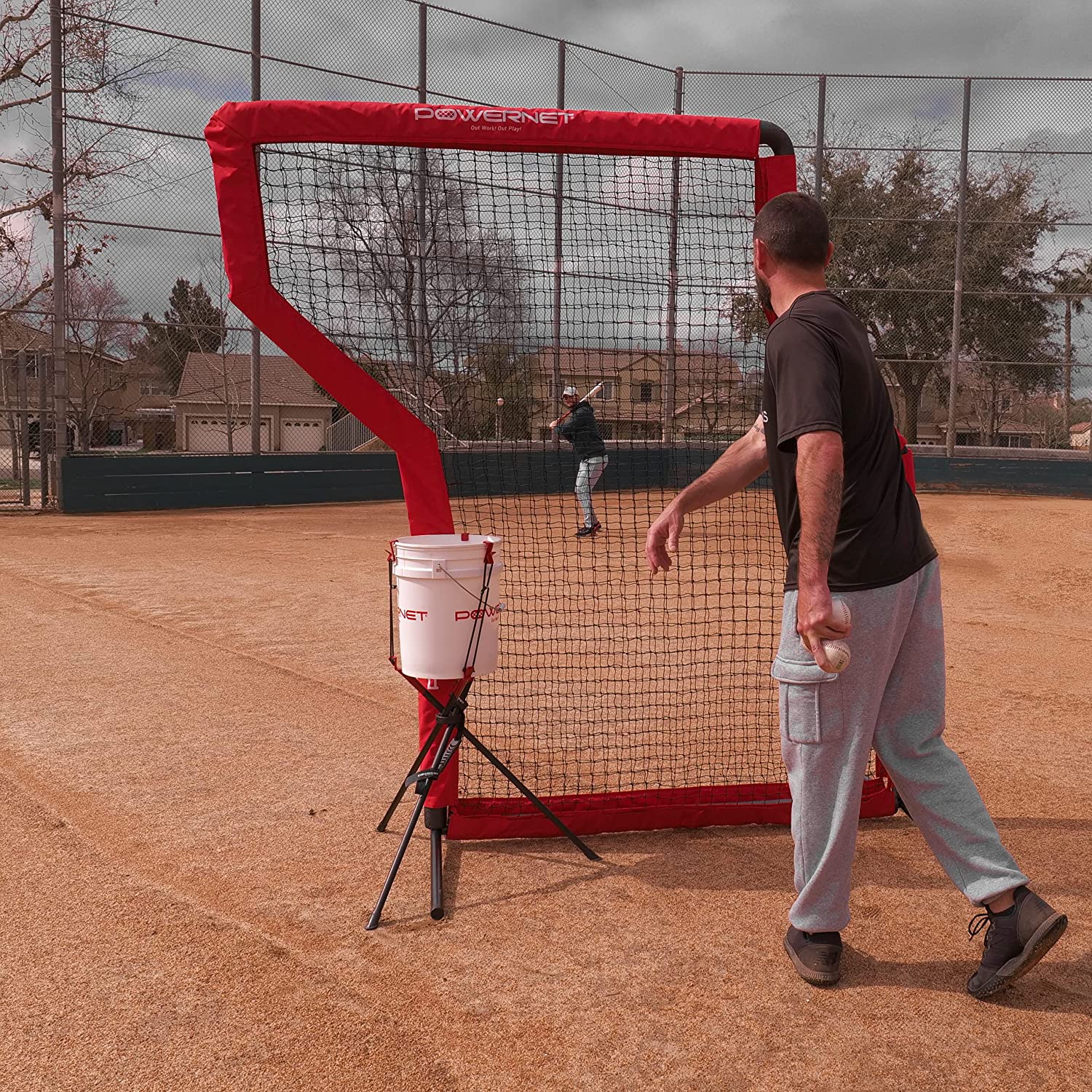 PowerNet Pitching Protection Z-Screen - Maximum Velocity Sports