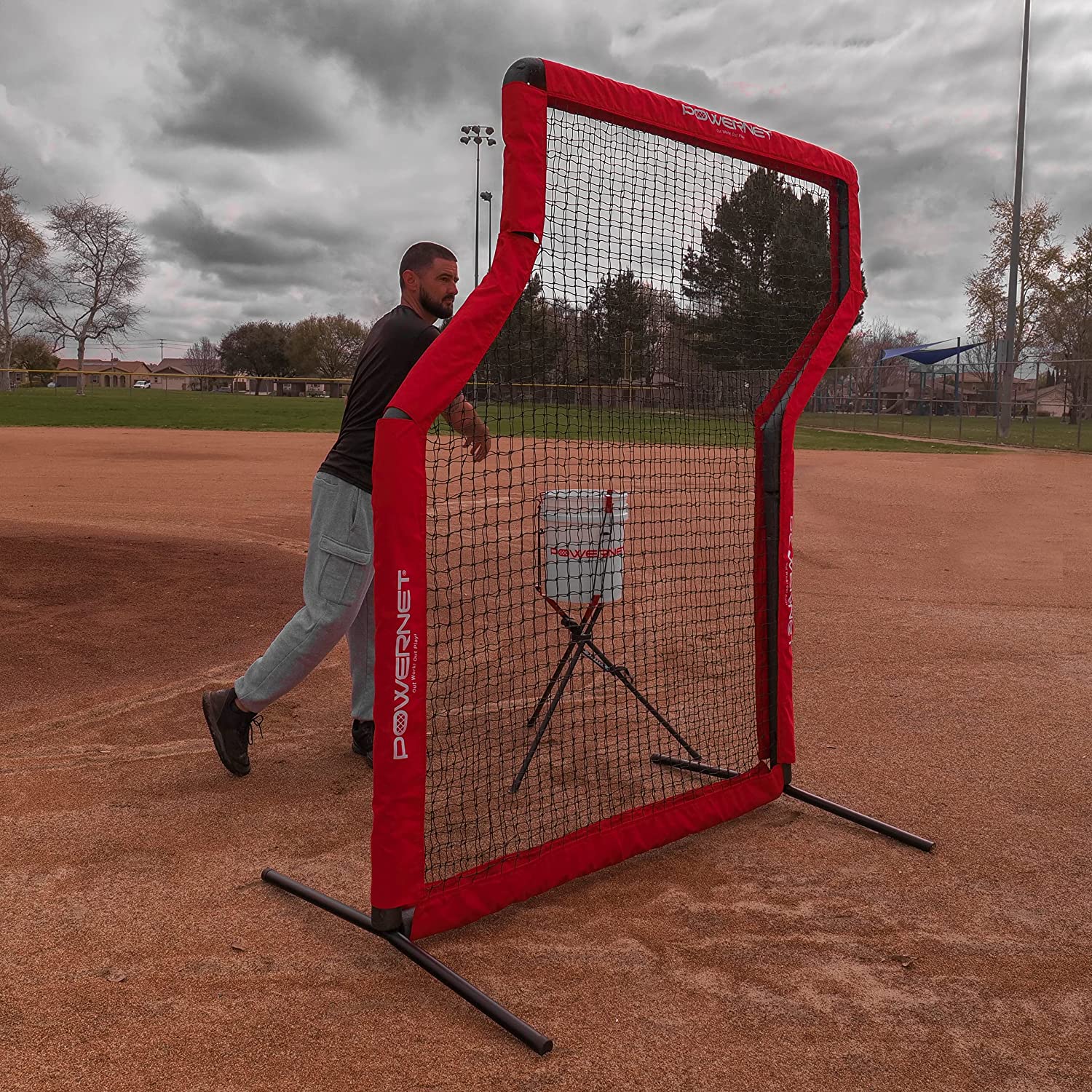 PowerNet Pitching Protection Z-Screen - Maximum Velocity Sports