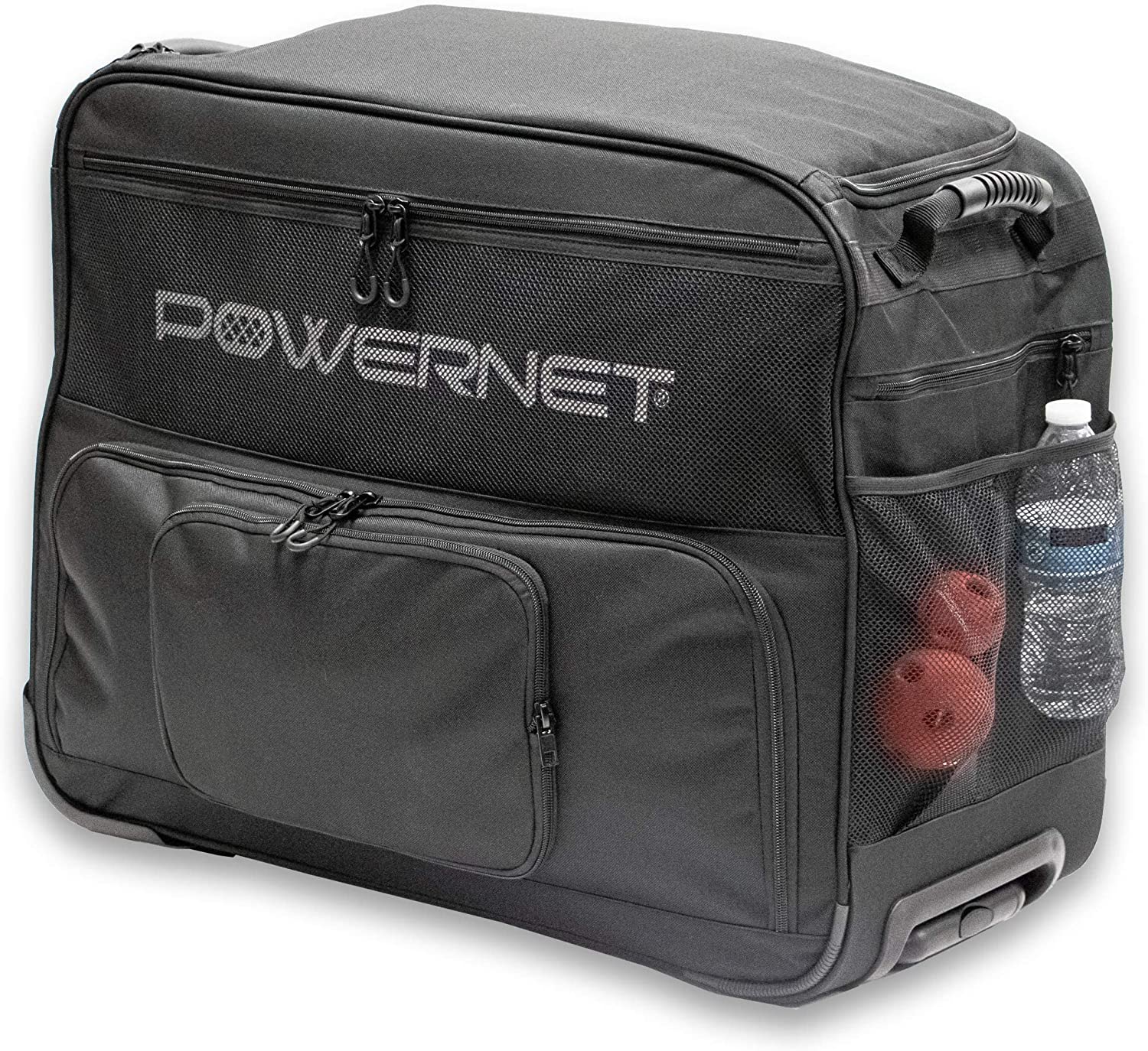 PowerNet Rolling Baseball Coach Bag Caddy - Maximum Velocity Sports