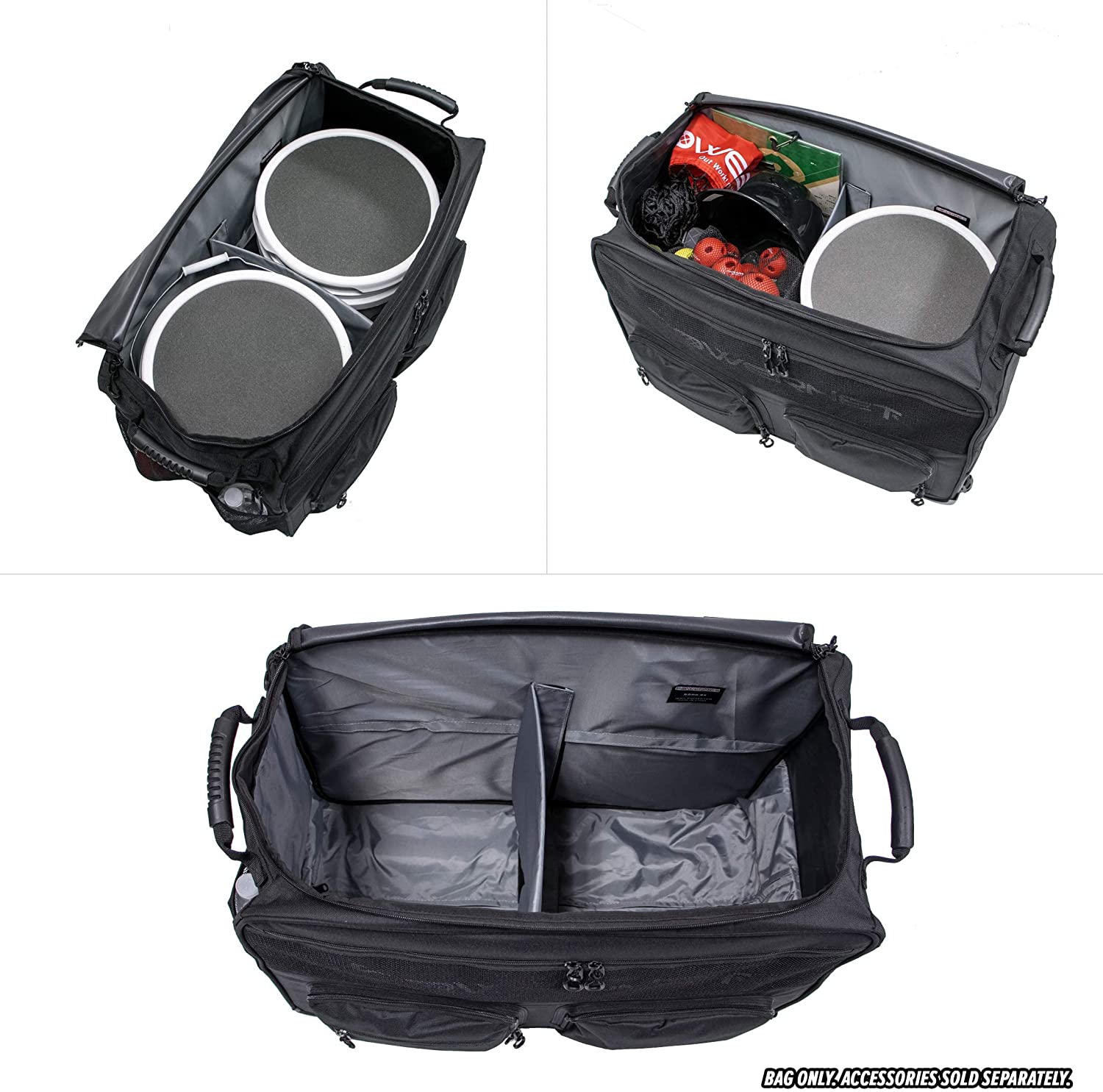 PowerNet Rolling Baseball Coach Bag Caddy - Maximum Velocity Sports