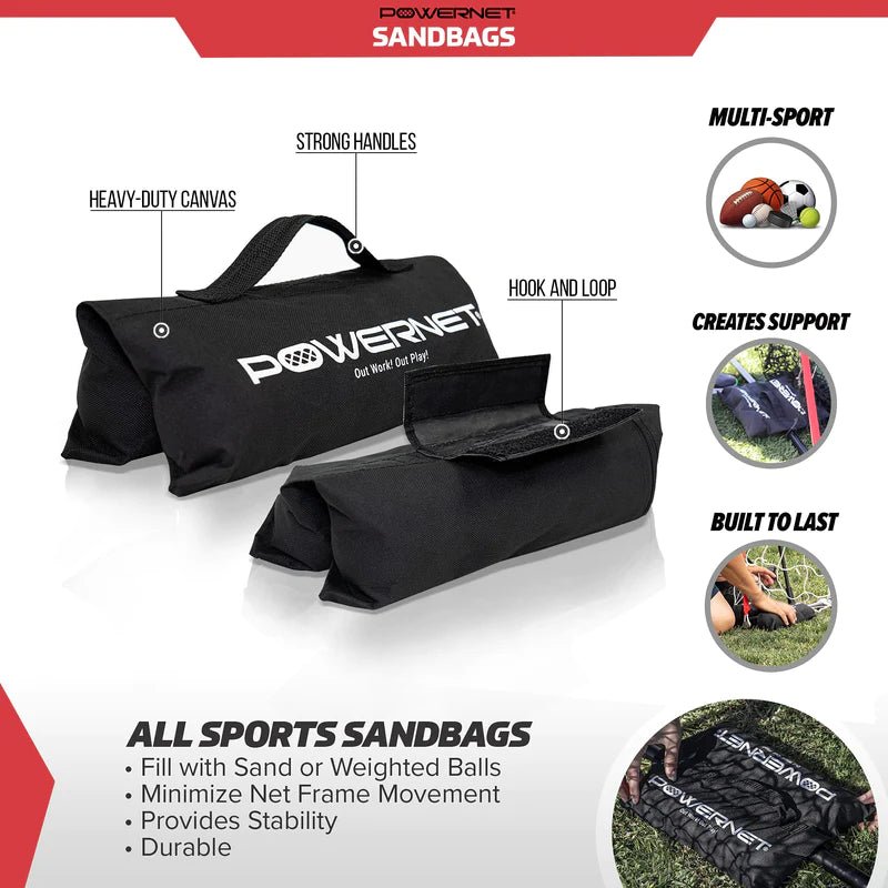 PowerNet Sideline Trainer 7 x 4 FT Football Kicking Net - Maximum Velocity Sports