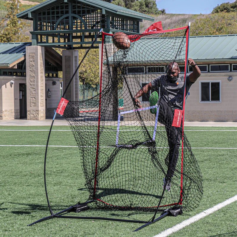PowerNet Sideline Trainer 7 x 4 FT Football Kicking Net - Maximum Velocity Sports