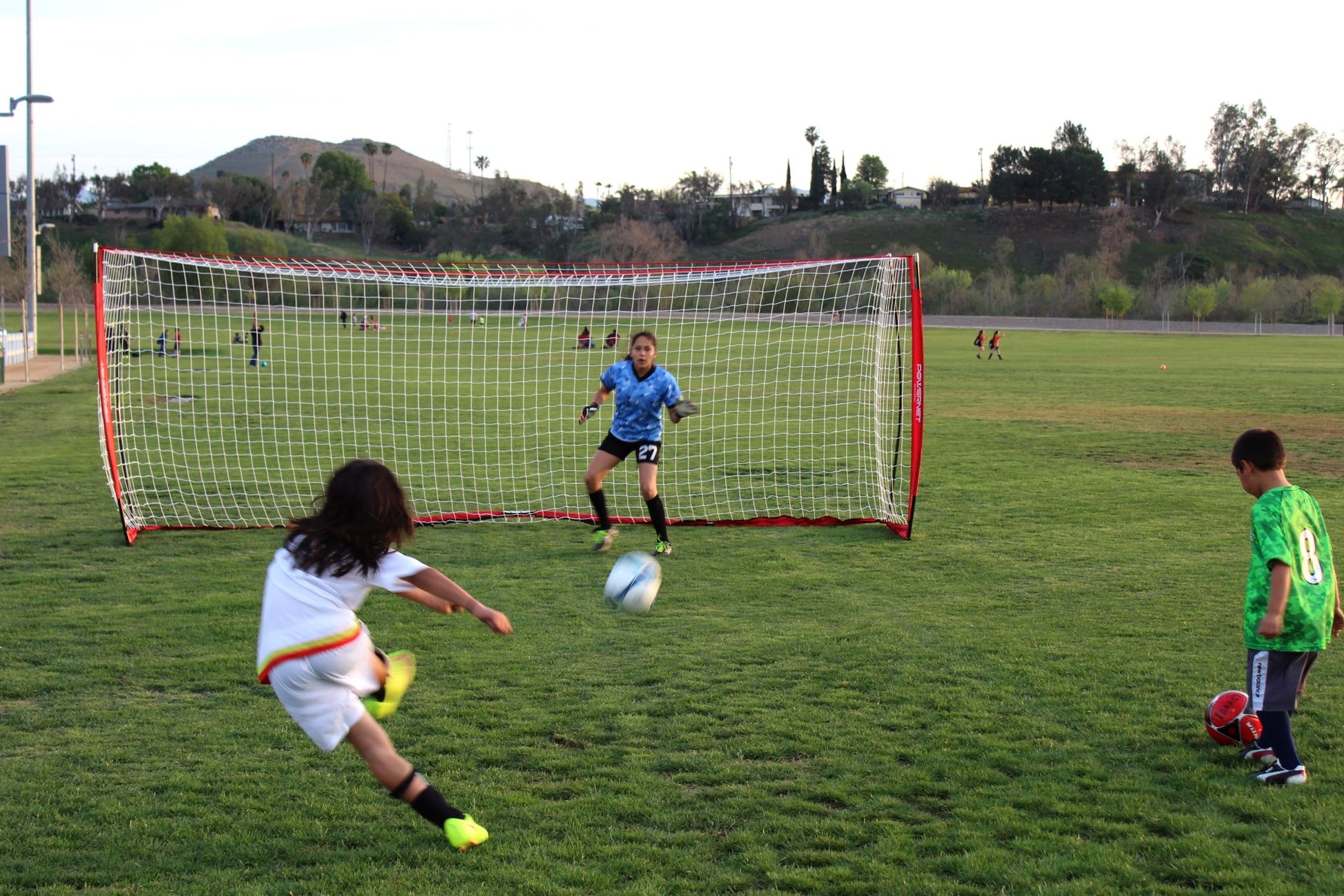 PowerNet Soccer Goal 18.5x6.5 - Maximum Velocity Sports