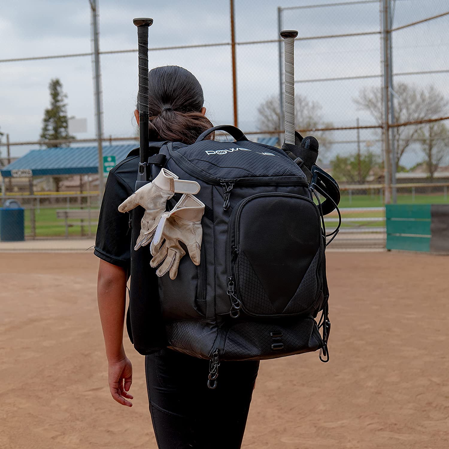 PowerNet Surge Baseball Softball Dual Bat and Equipment Backpack Bag - Maximum Velocity Sports