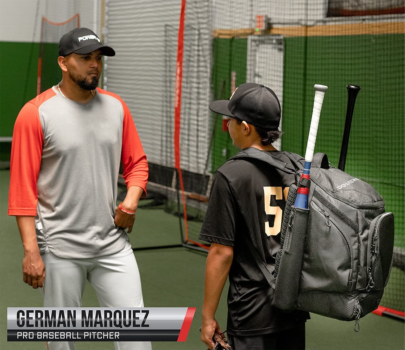 PowerNet Surge Baseball Softball Dual Bat and Equipment Backpack Bag - Maximum Velocity Sports