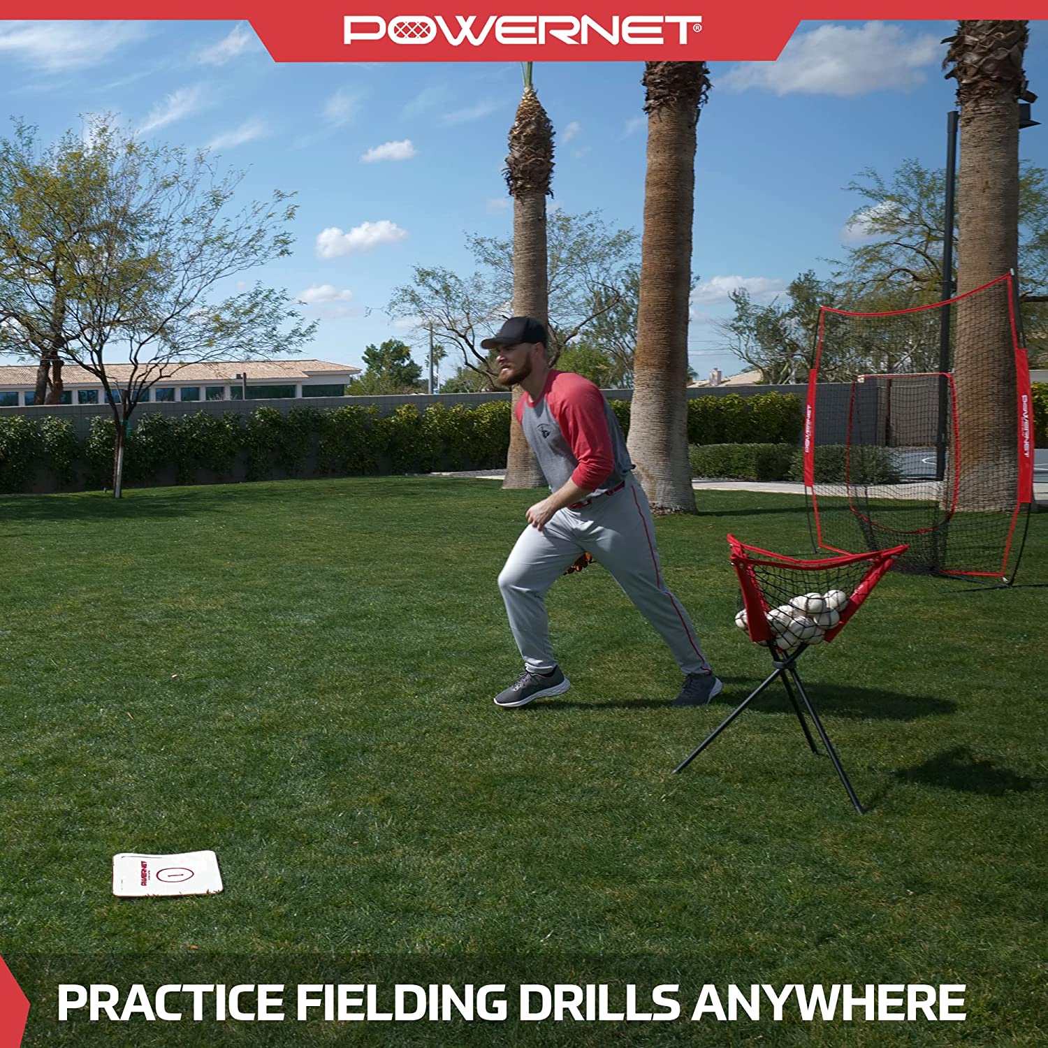 PowerNet Throw Down Base 5 Piece Set - Maximum Velocity Sports