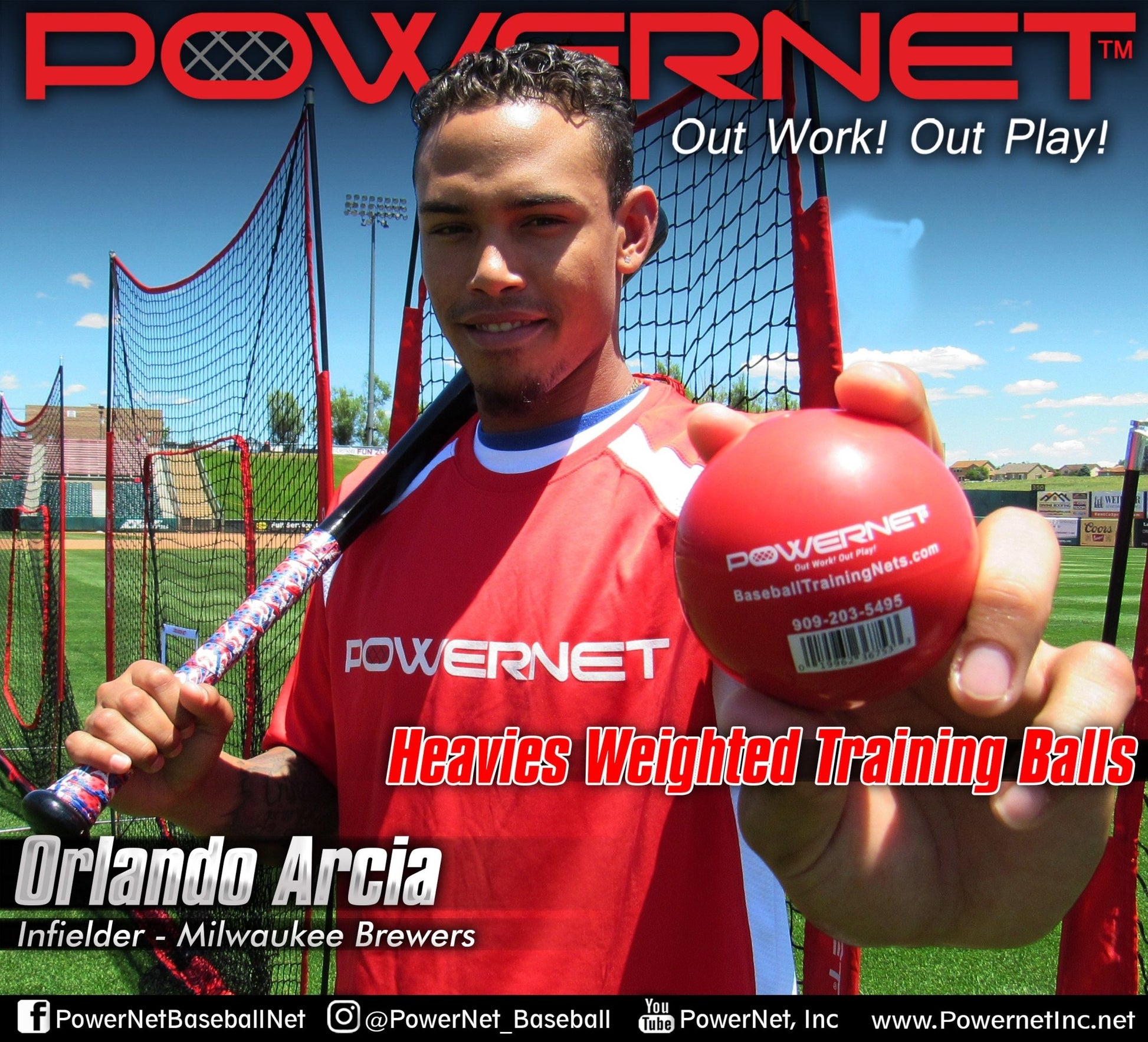 PowerNet Weighted Training Balls 3.2" Softball Size 6 Pack - Maximum Velocity Sports