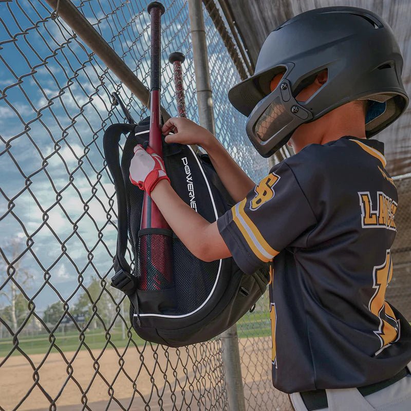 PowerNet Youth Starter Backpack Dual Bat and Cleat Carrier - Maximum Velocity Sports
