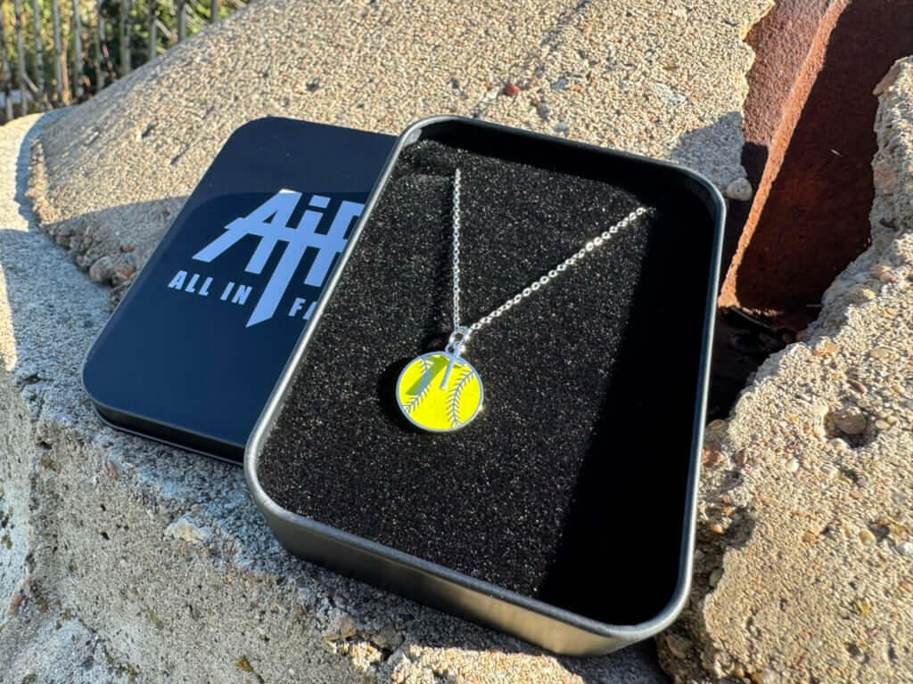 Softball Dangle Cross Necklace - Maximum Velocity Sports