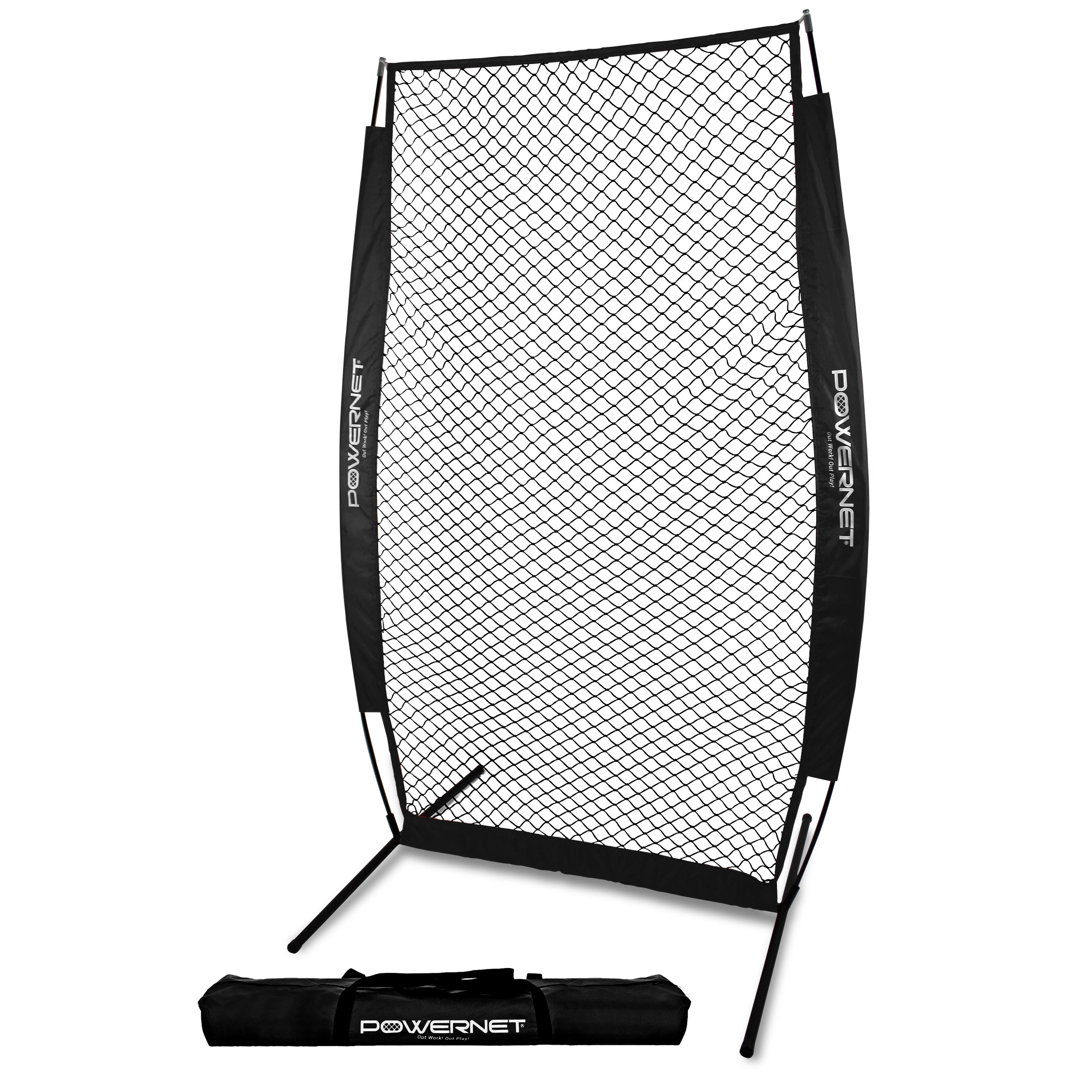 Powernet Iscreen 4x8 Soft Toss Screen Black - Maximum Velocity Sports