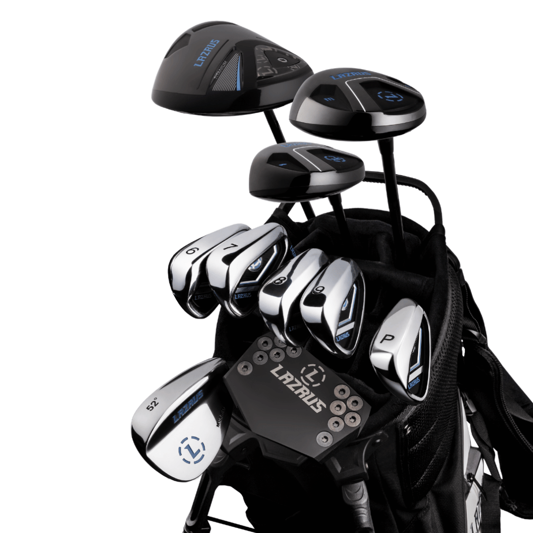 Lazrus Golf 11 pc Set - LAZ2 Driver, 3W, 1H, 6-PW Irons, 52° Wedge, Putter & Bag Optional