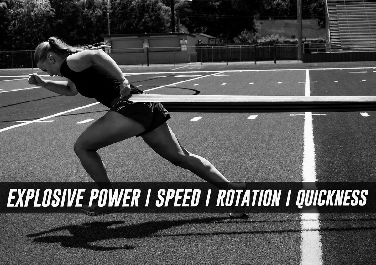 Athlete training with the ACEBANDZ Performance Resistance Band