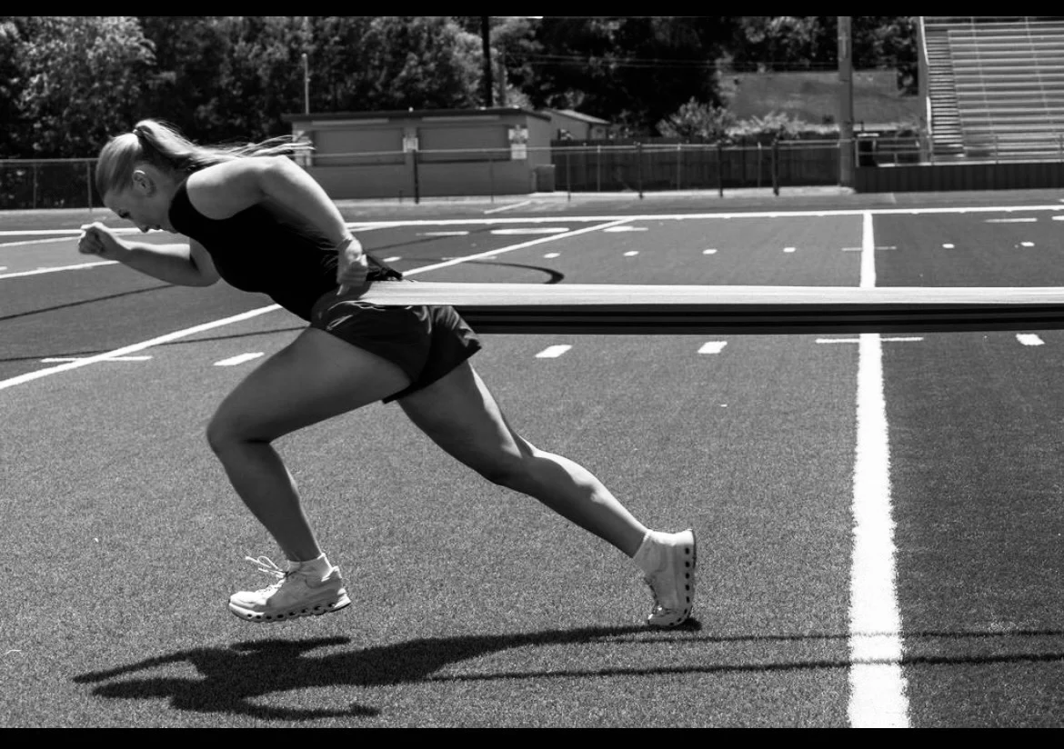 Athlete training with the ACEBANDZ Performance Resistance Band