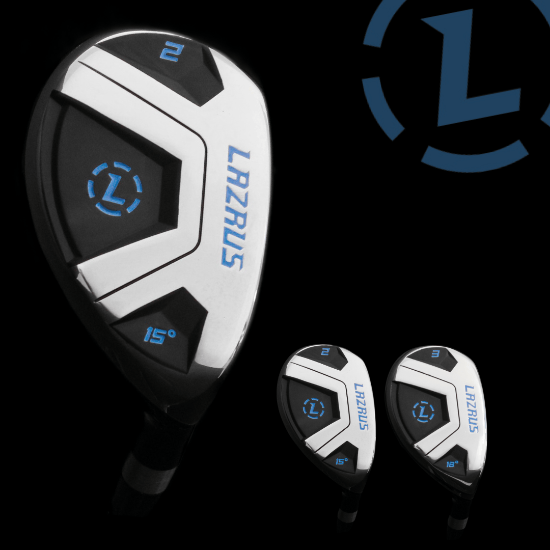 Lazrus Golf LAZ1 Hybrids (SILVER/BLACK) - Maximum Velocity Sports
