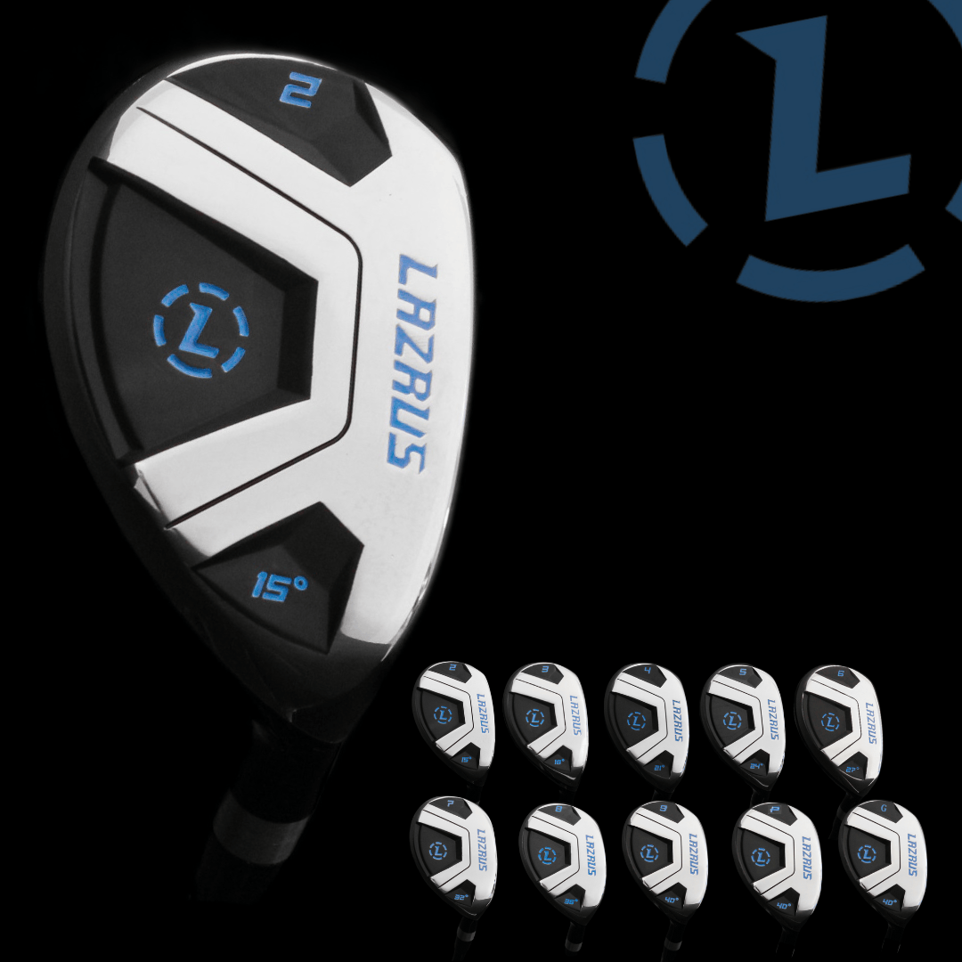 Lazrus Golf LAZ1 Hybrids (SILVER/BLACK) - Maximum Velocity Sports