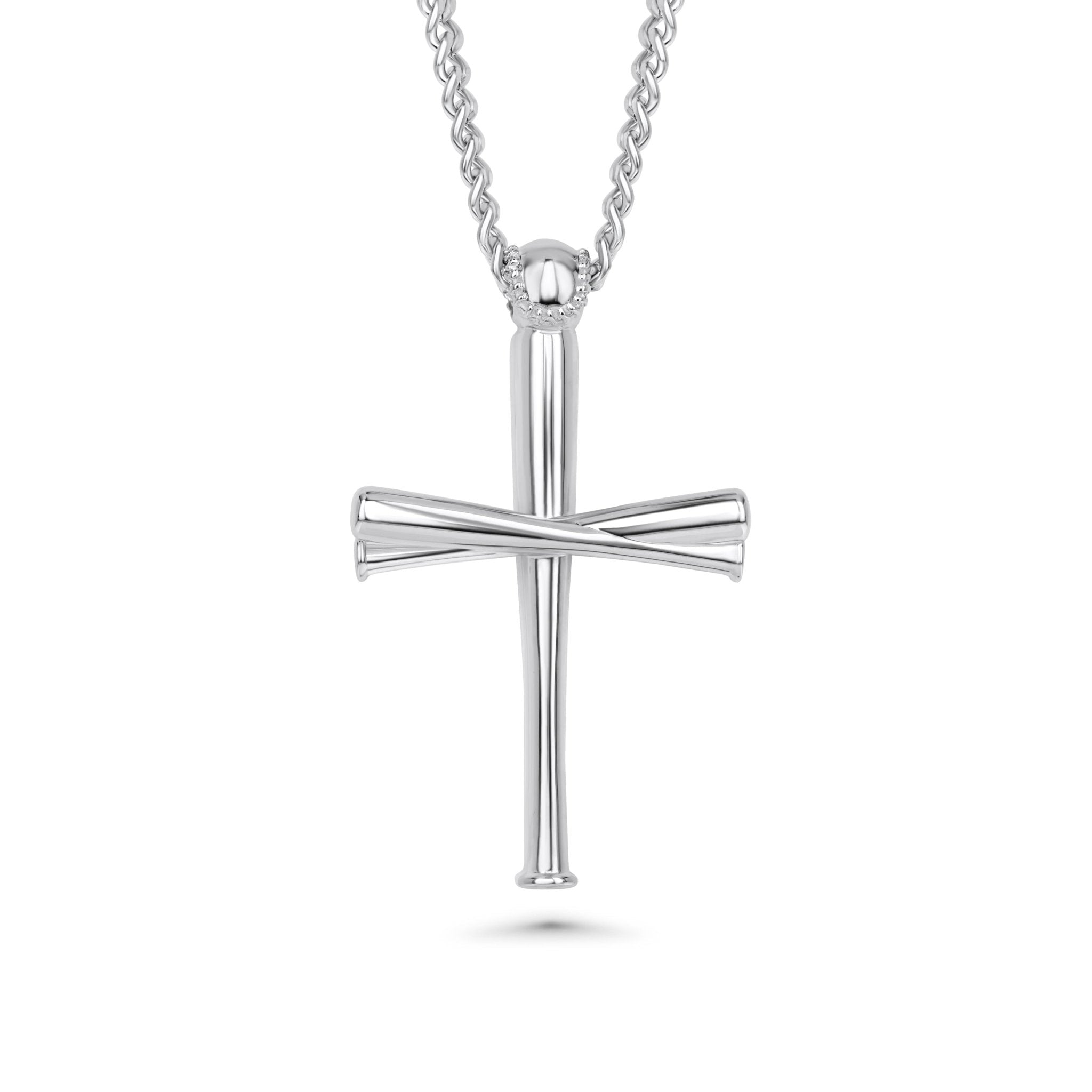 2.0 Baseball Bat Cross Necklace - Maximum Velocity Sports