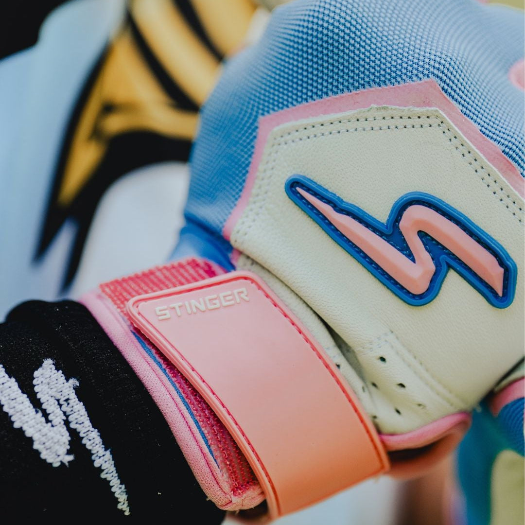 Sting Squad Batting Gloves - Cotton Candy - Maximum Velocity Sports