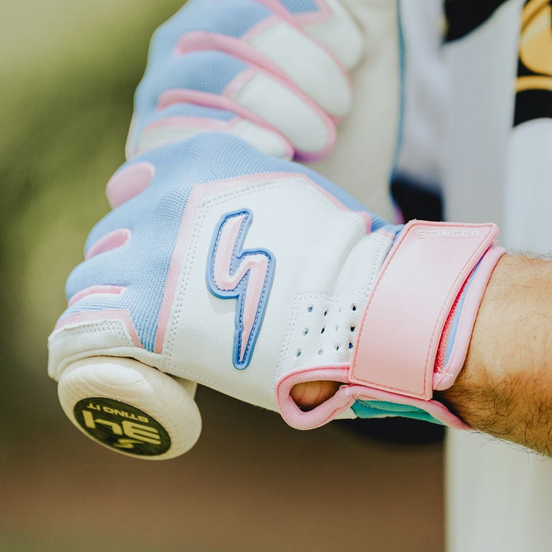 Sting Squad Batting Gloves - Cotton Candy - Maximum Velocity Sports