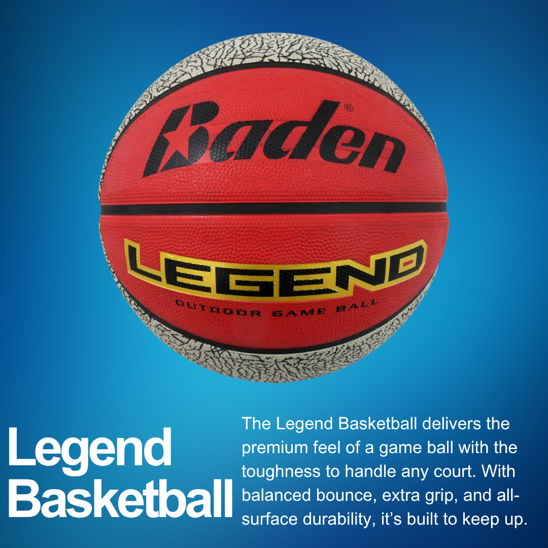 Legend Outdoor Game Rubber Basketball - Maximum Velocity Sports