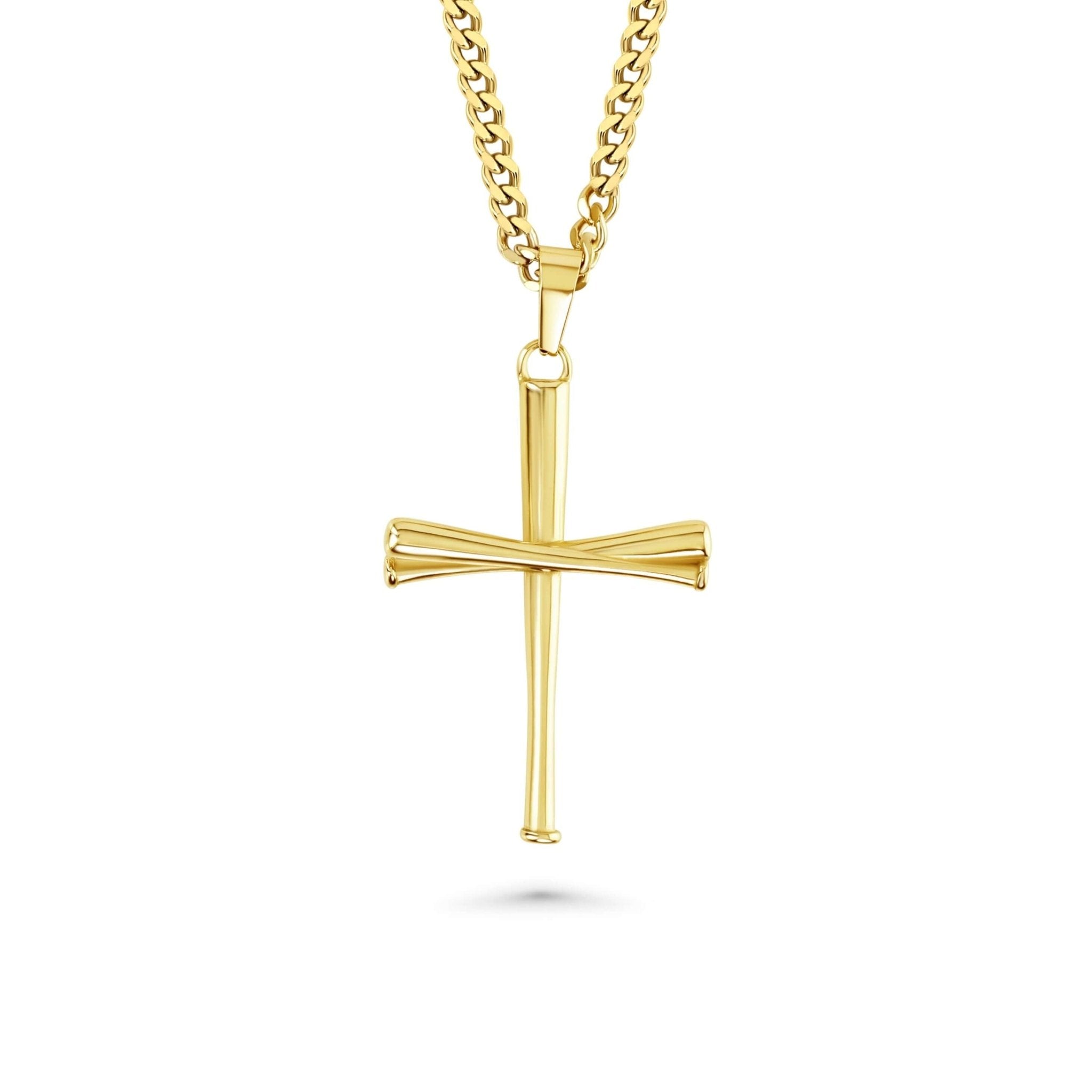 3.0 Baseball Bat Cross Necklace - Maximum Velocity Sports