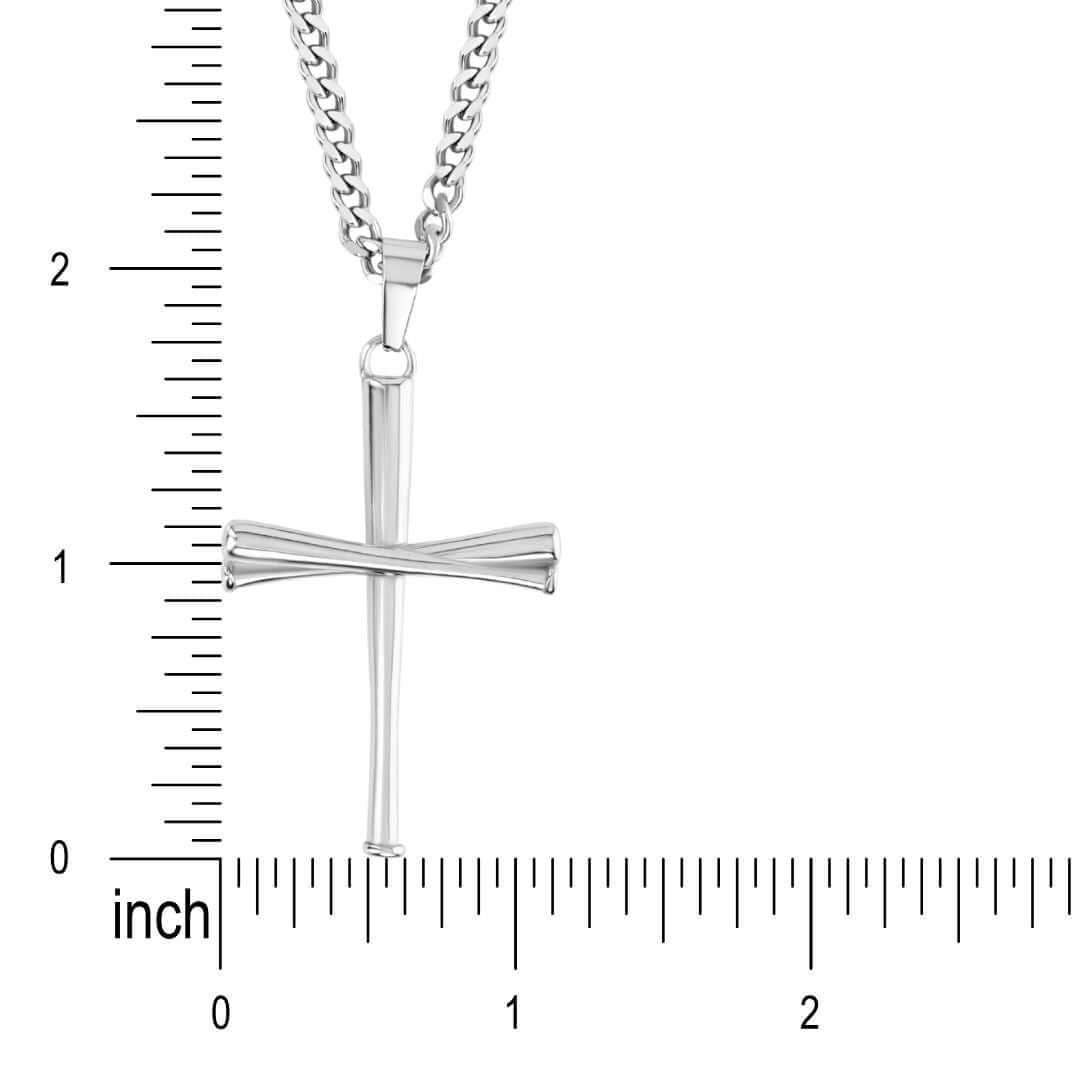 3.0 Baseball Bat Cross Necklace - Maximum Velocity Sports