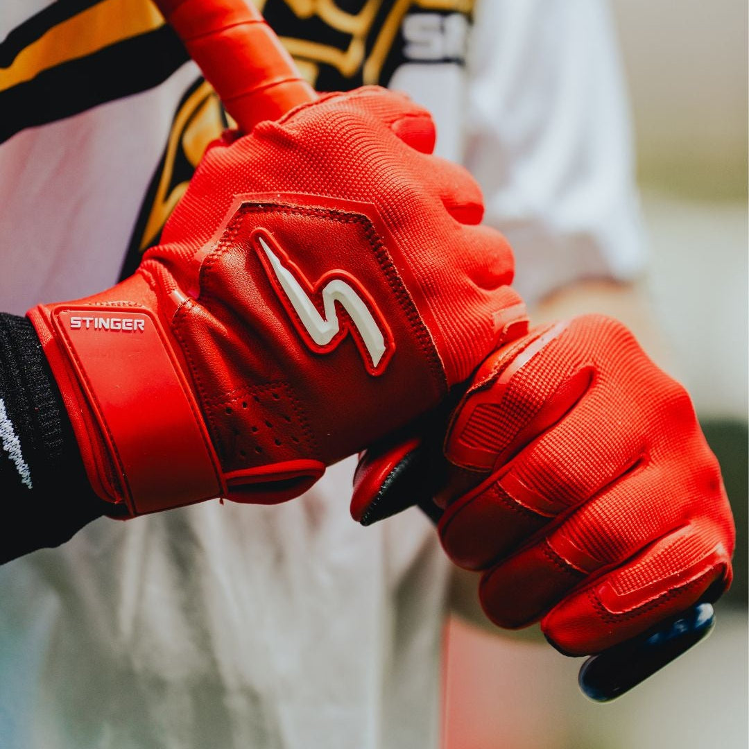 Color Crush Batting Gloves - Red - Maximum Velocity Sports