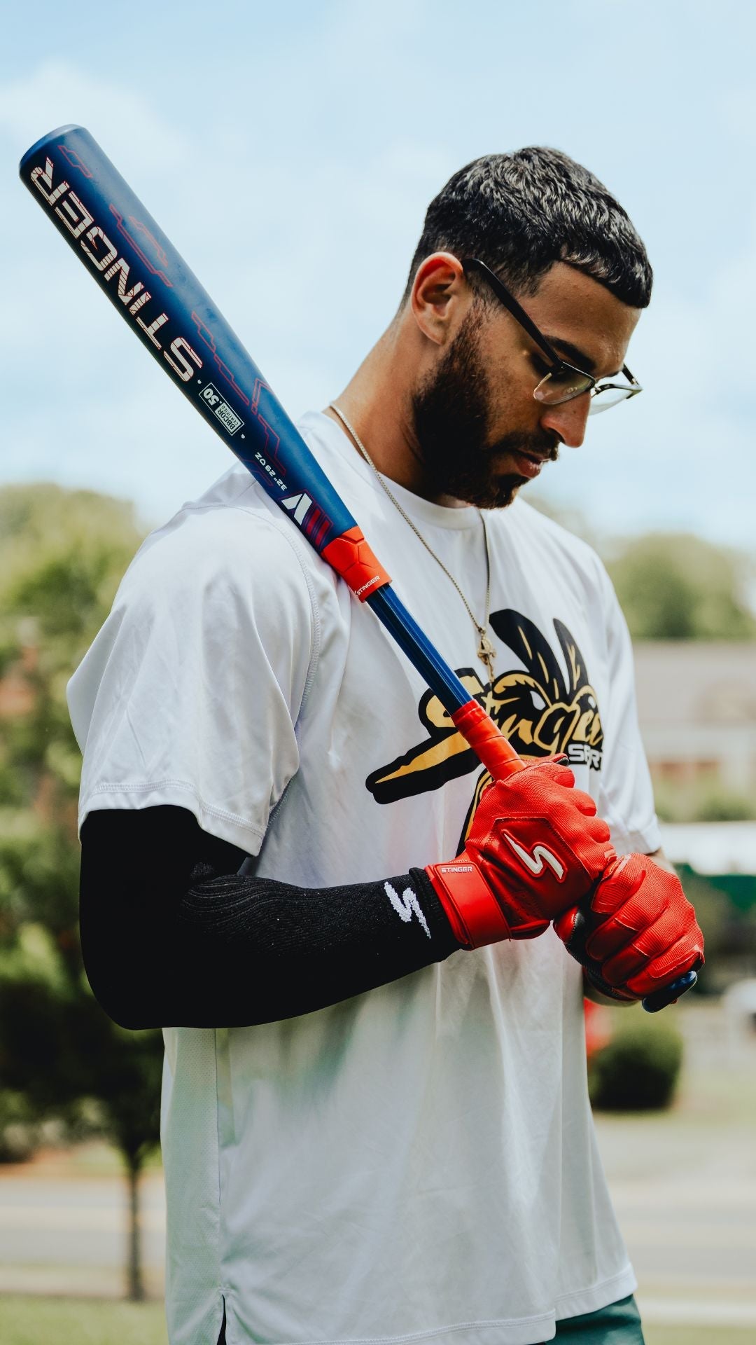 Color Crush Batting Gloves - Red - Maximum Velocity Sports