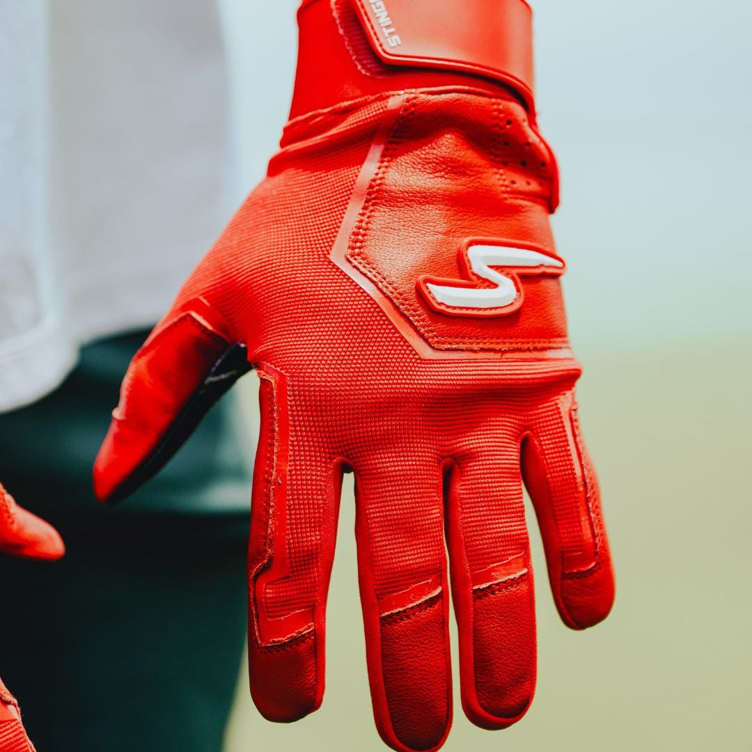 Color Crush Batting Gloves - Red - Maximum Velocity Sports
