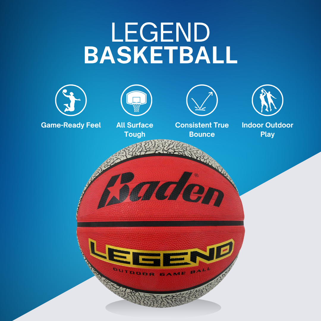 Legend Outdoor Game Rubber Basketball - Maximum Velocity Sports