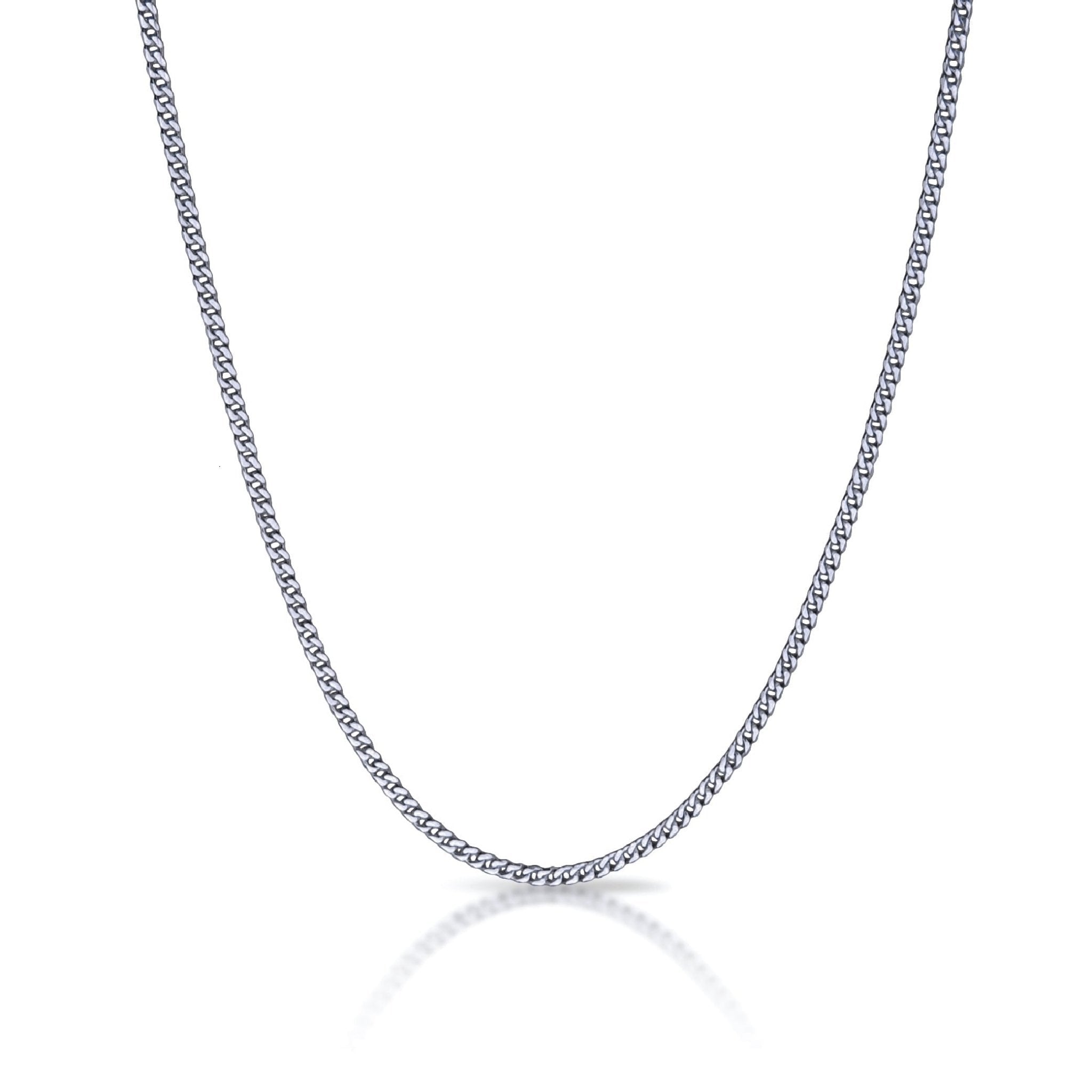 3mm Cuban Link Chain Necklace - Stainless Steel - Maximum Velocity Sports