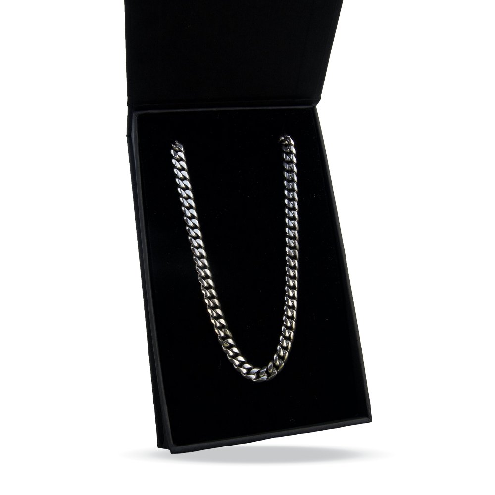 6mm Cuban Link Chain Necklace - Stainless Steel - Maximum Velocity Sports