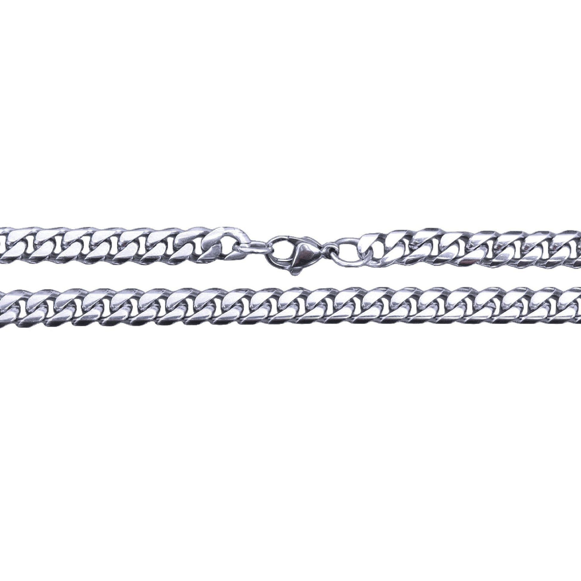 6mm Cuban Link Chain Necklace - Stainless Steel - Maximum Velocity Sports