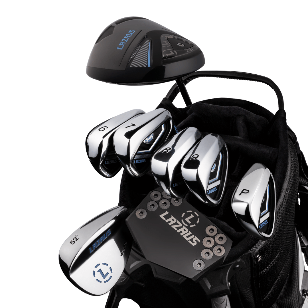 Lazrus Golf 8 pc Set - LAZ2 Driver, 6-PW Irons, 52° Wedge, Putter